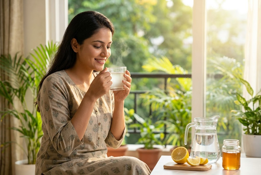 सुबह खाली पेट गर्म पानी पीने के 10 चमत्कारी फायदे, सही तरीका और सावधानियां सुबह खाली पेट गर्म पानी पीने के 10 चमत्कारी फायदे, सही तरीका और सावधानियां